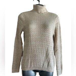 Jeanne Pierre Long Sleeve Turtleneck Gold Specks ~ Used ~ Size: Medium​